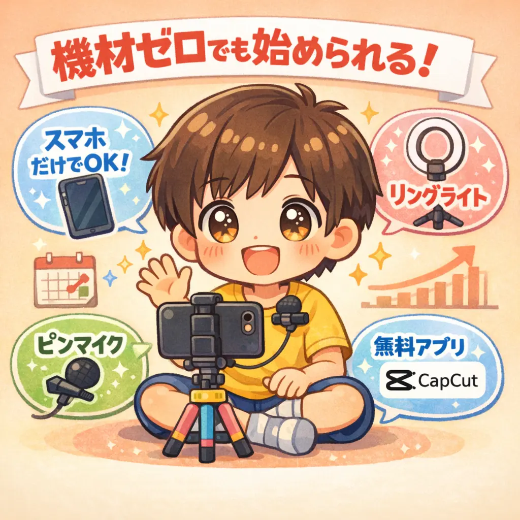 最初の動画を作るための準備と機材 - ユーチューブ始め方