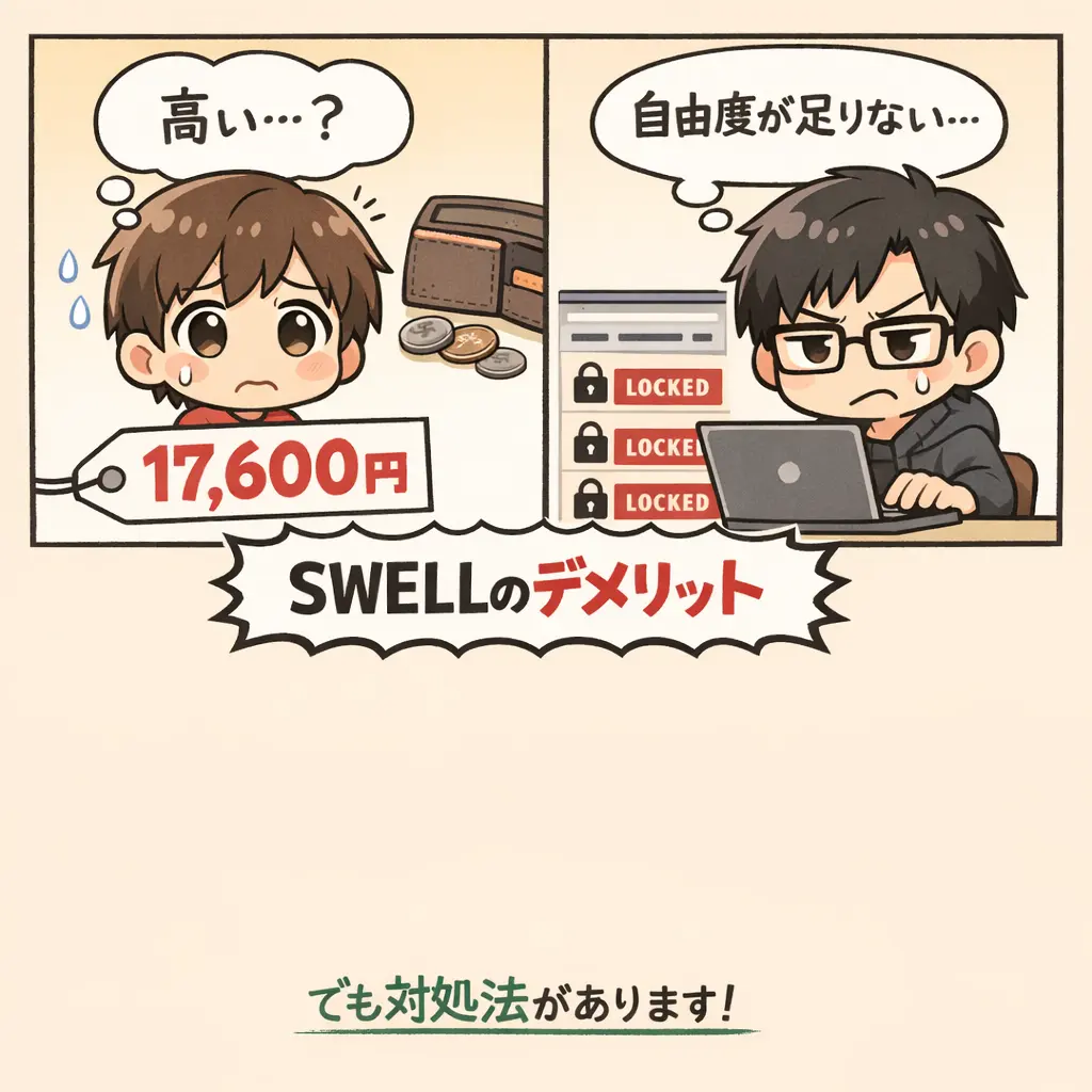 SWELLの悪い評判と正直なデメリット - swell 評判