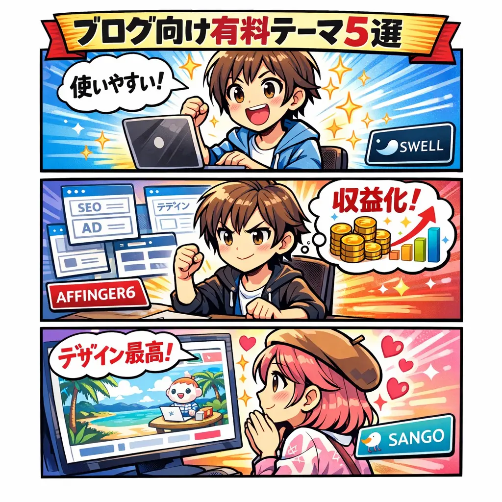 ブログ向けおすすめ有料WordPressテーマ5選 - ワードプレス テーマ おすすめ